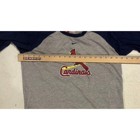 Nike Team St Louis Cardinals Baseball Tee 2009 Mens Large Gray Blue MLB - Picture 7 of 9